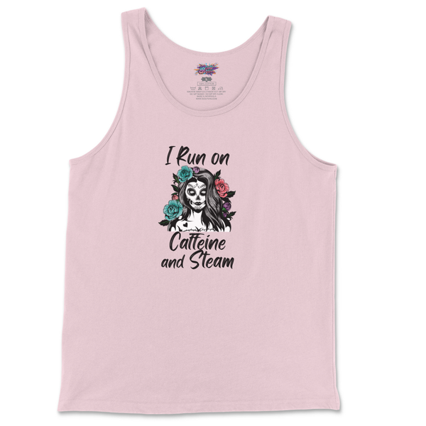 I Run On Caffeine And Steam Tank Top