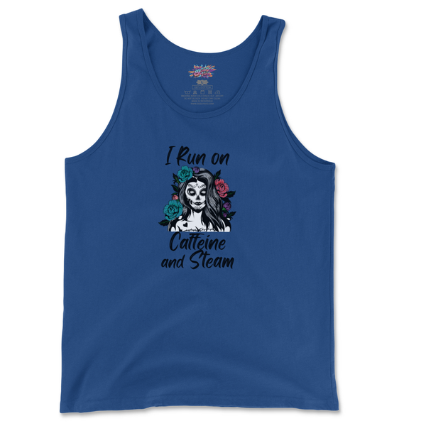 I Run On Caffeine And Steam Tank Top